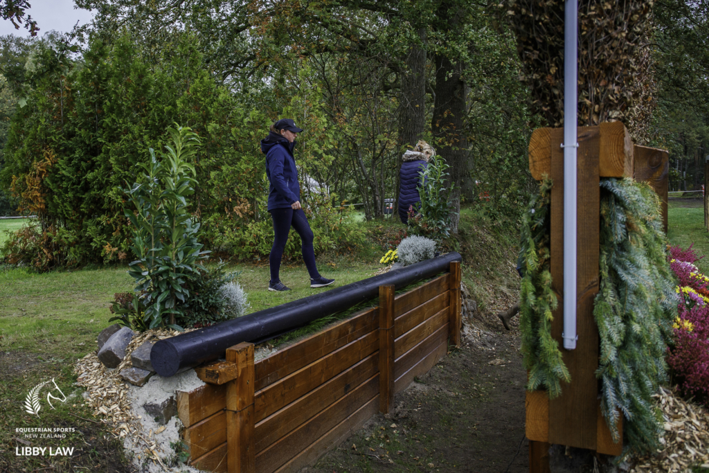 Team NZ walk the Cross Country Course for the CCIO4*-L FEI Nations Cup Eventing. 2019 Military Boekelo-Enschede International Horse Trials. Friday 11 October. Copyright Photo: Libby Law Photography