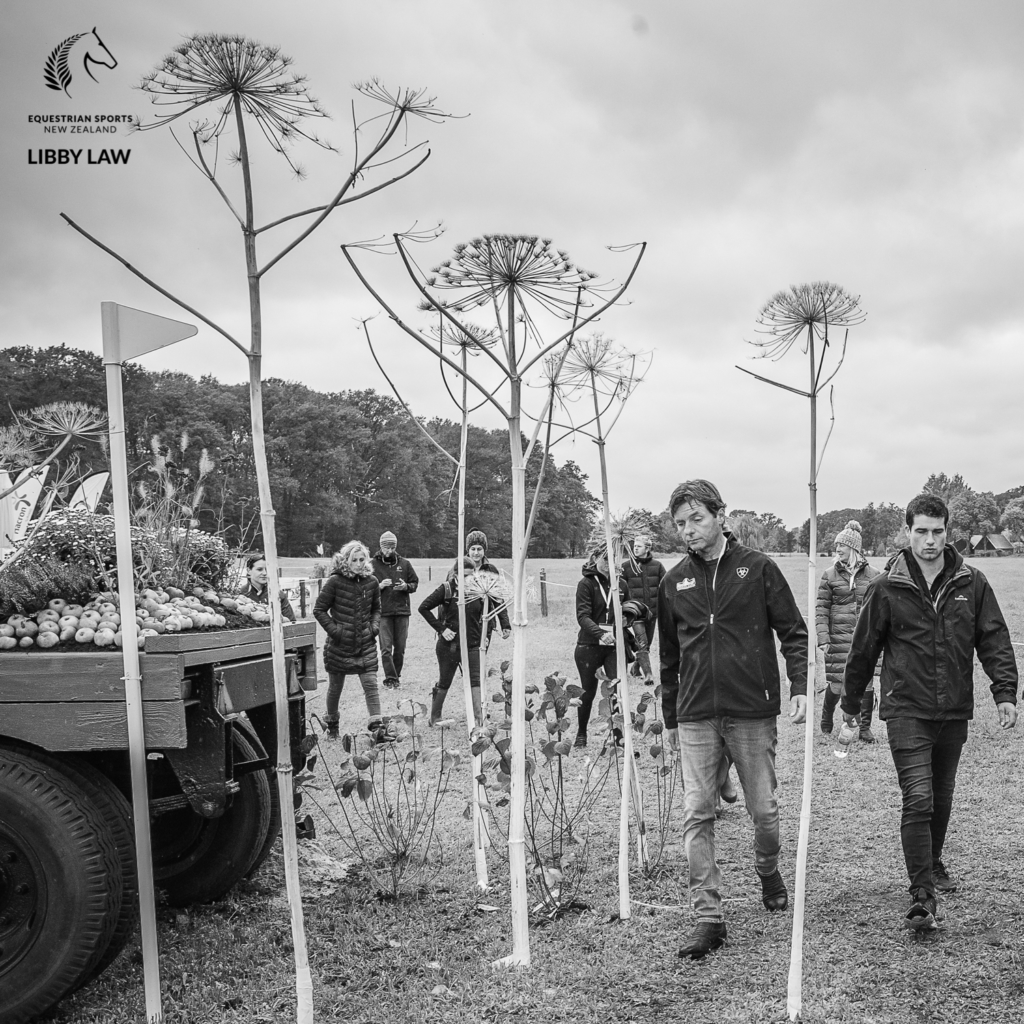 Team NZ walk the Cross Country Course for the CCIO4*-L FEI Nations Cup Eventing. 2019 Military Boekelo-Enschede International Horse Trials. Friday 11 October. Copyright Photo: Libby Law Photography