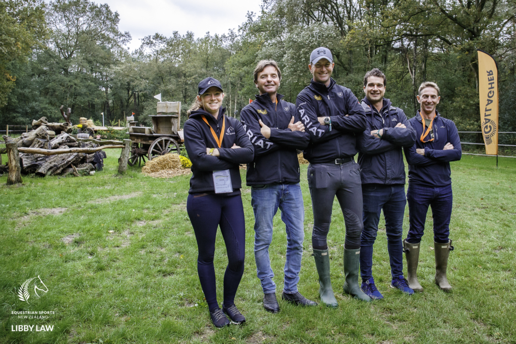 Team NZ walk the Cross Country Course for the CCIO4*-L FEI Nations Cup Eventing. 2019 Military Boekelo-Enschede International Horse Trials. Friday 11 October. Copyright Photo: Libby Law Photography
