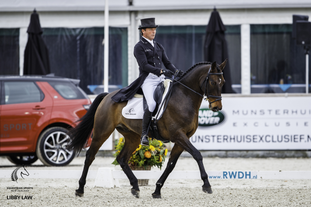 NZL-Dan Jocelyn rides Lissyegan Rory during the second day of Dressage for the CCIO4*-L FEI Nations Cup Eventing. 2019 Military Boekelo-Enschede International Horse Trials. Friday 11 October. Copyright Photo: Libby Law Photography