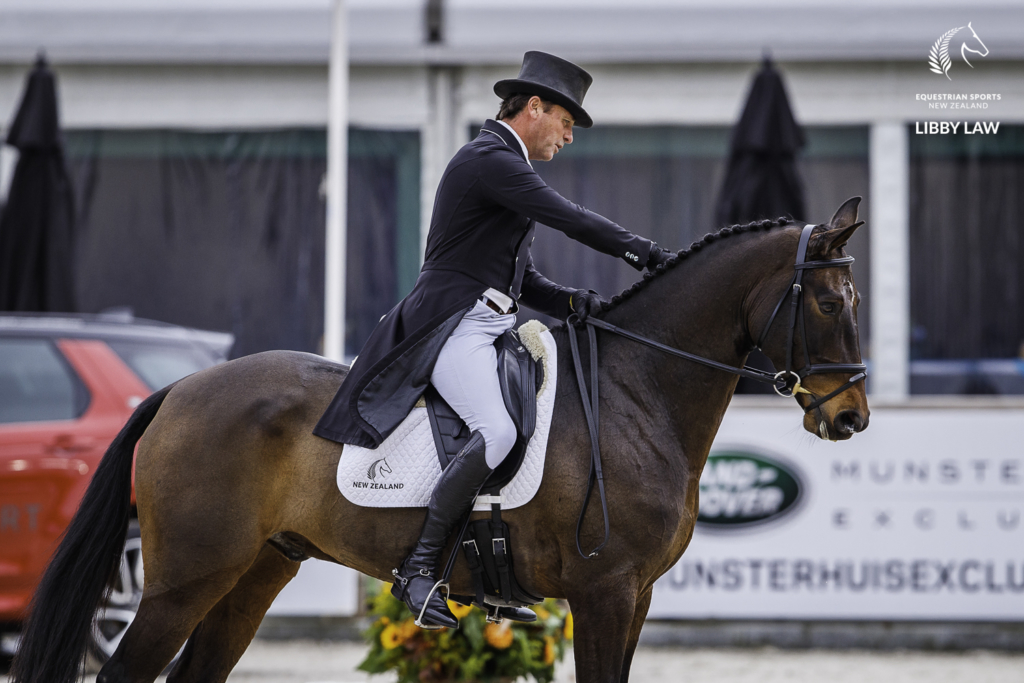 NZL-Dan Jocelyn rides Lissyegan Rory during the second day of Dressage for the CCIO4*-L FEI Nations Cup Eventing. 2019 Military Boekelo-Enschede International Horse Trials. Friday 11 October. Copyright Photo: Libby Law Photography