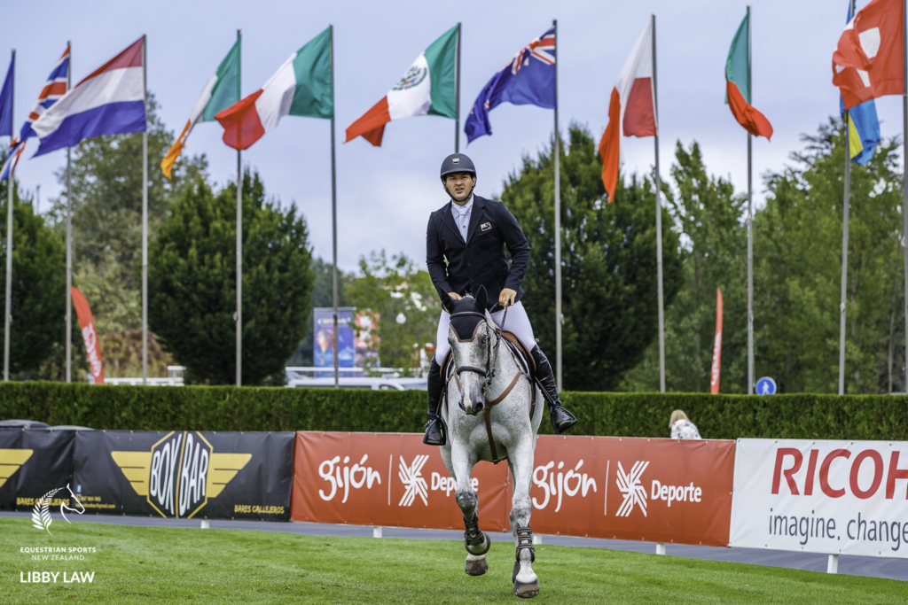 NZL-Tom Tarver-Priebe rides Popeye during the first round of the Copa de Naciones Banco Sabadell - CSIO5* Nations Cup - 1.60m. 2019 ESP-CSIO5* Gijon. Asturias, Spain. Friday 30 August. Copyright Photo: Libby Law Photography