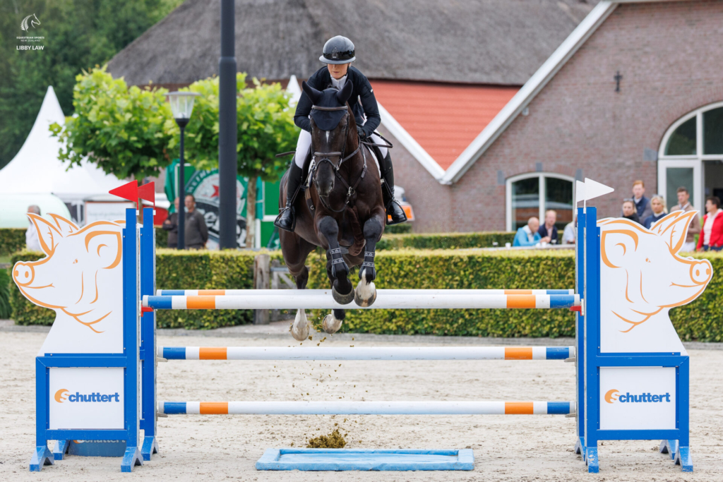 Melody Matheson (NZL) rides Nux during the Provincie Overijssel Prijs CSI1* Small Tour | Table A: Against the Clock 1.20m. 2025 CSI Ommen. De Driehoekhoeve, Stegeren (Ommen-Noord). Netherlands. Friday 11 July 2025. Copyright Photo: Libby Law Photography